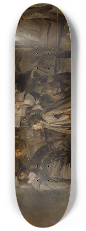 workshop of Pieter Jacobs Codde - A Questioning of a Prisoner 8.25 inch art skate deck