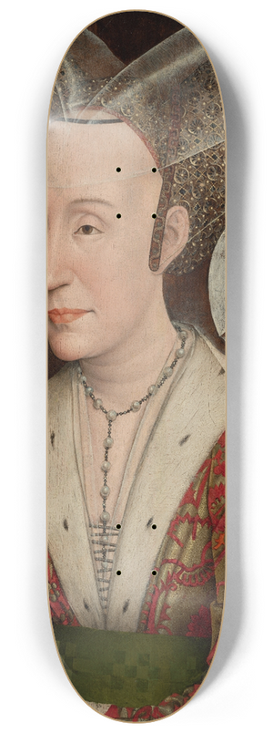 Workshop of Rogier van der Weyden - Portrait of Isabella of Portugal 8.25 inch art skate deck