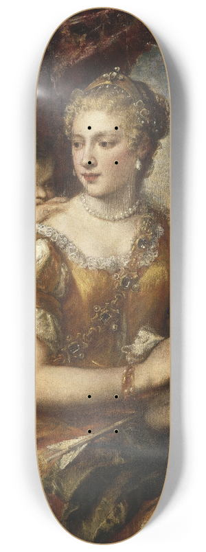Workshop of Titian - Venus Blindfolding Cupid 8.25 inch art skate deck