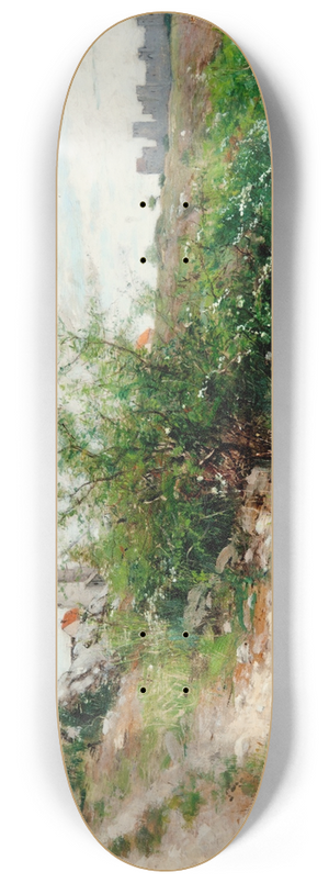 Axel Lindman - Scene from Visby 8.25 inch art skate deck