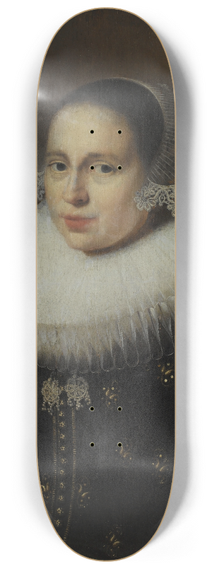 Wybrand de Geest - Portrait of Hendrickje Uylenburgh (1600-c. 1682) 8.25 inch art skate deck