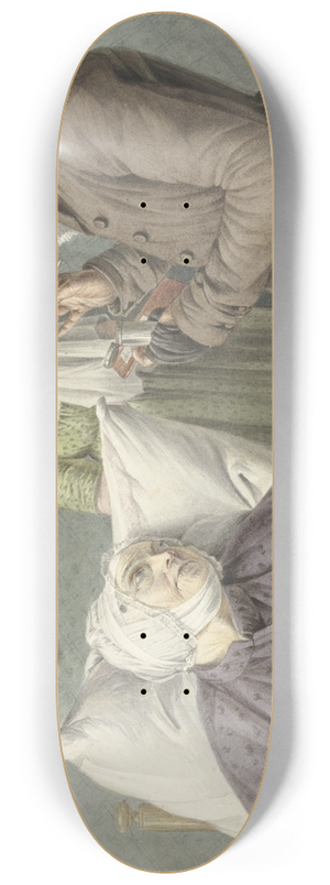 Wybrand Hendriks - Arts bezoekt een zieke oude vrouw in bed 8.25 inch art skate deck