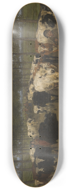 Xavier de Cock - The Meersstraat in Ghent 8.25 inch art skate deck