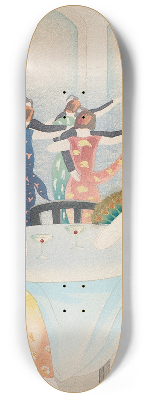 Yamamura Toyonari - Dancing at the New Carlton in Shanghai 8.25 inch art skate deck