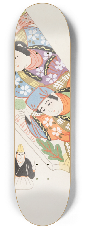 Yamashita Hakuba - Japanese Folk Toys (Kydo gangu sh ; haru) Pl.06 8.25 inch art skate deck