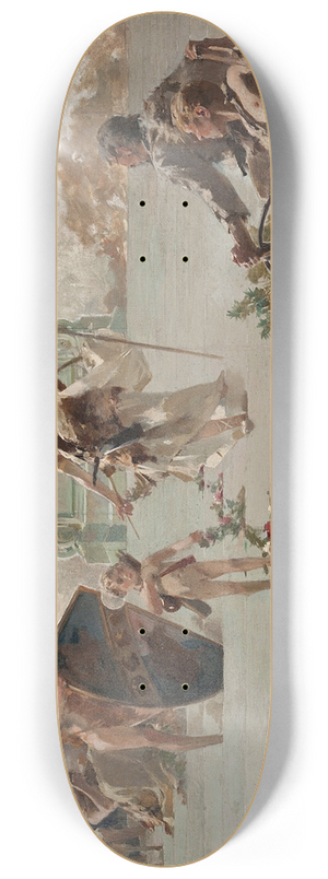Zdzisaw Jasiski - Allegory of the hunt 8.25 inch art skate deck