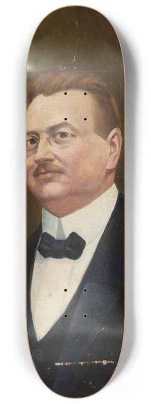 Zenobiusz Leopold Cerkiewicz - Portrait of Jan Nepomucen Chekowski, coat of arms, Wczele 8.25 inch art skate deck