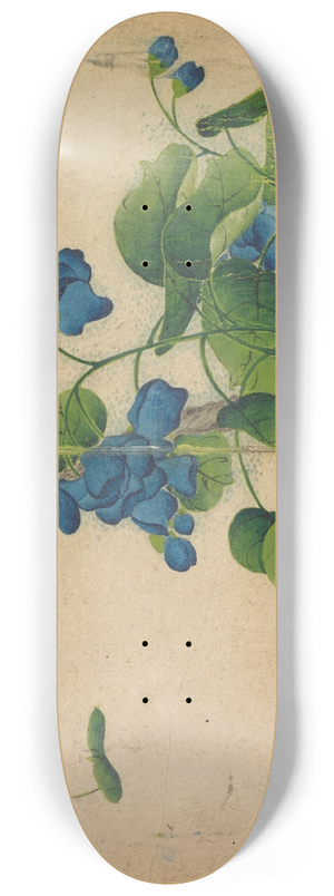 Zhang Ruoai - Climbing Blue Flowers 8.25 inch art skate deck