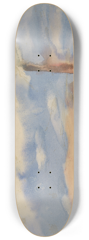 Zolo Palugyay - Brown Village (View from the Fields) 8.25 inch art skate deck