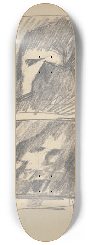 Zolo Palugyay - Composition study I. II. on One Page 8.25 inch art skate deck