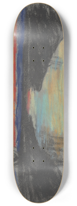 Zolo Palugyay - Red Dawn over a River 8.25 inch art skate deck