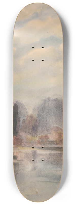 Zolo Palugyay - Twilight at a Pond 8.25 inch art skate deck