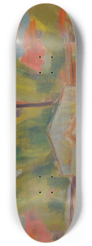 Zolo Palugyay - Village with a Church 8.25 inch art skate deck