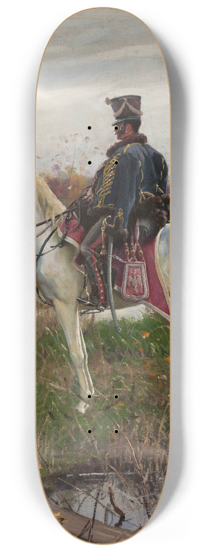 Zygmunt Rozwadowski - Hussar from the 13th Regiment of the Army of the Duchy of Warsaw 8.25 inch art skate deck