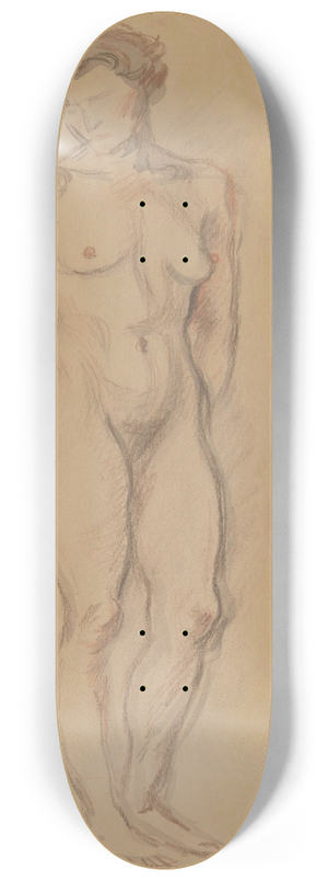 Zygmunt Waliszewski - Standing nude 8.25 inch art skate deck