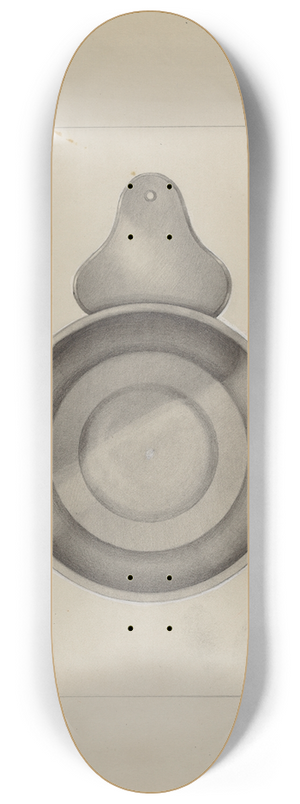 A. Zaidenberg - Pewter Porringer 8.25 inch art skate deck