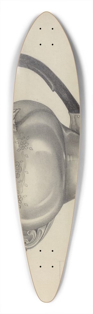 Aaron Fastovsky - Silver Teapot 39.3 inch art pintail longboard deck