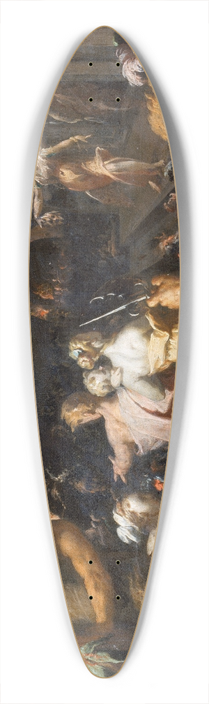 Abraham Bloemaert - Judith Displays the Head of Holofernes 39.3 inch art pintail longboard deck Abraham Bloemaert - Judith Displays the Head of Holofernes 39.3 inch art pintail longboard deck