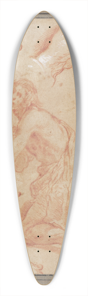 Abraham Bloemaert - Studies of Hands 39.3 inch art pintail longboard deck