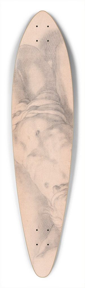 Abraham Bloemaert - Study of a Nude Man 39.3 inch art pintail longboard deck