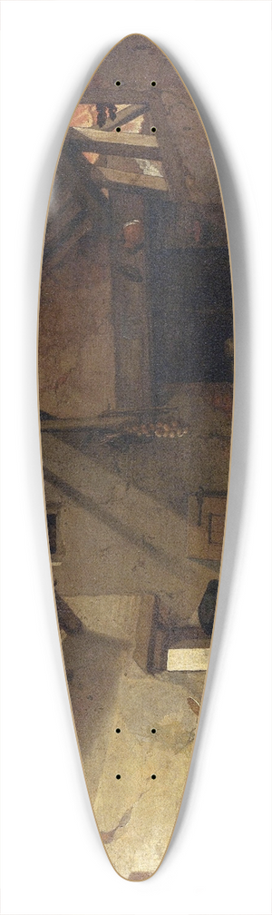 Abraham Bloemaert - The Rest on the Flight into Egypt 39.3 inch art pintail longboard deck