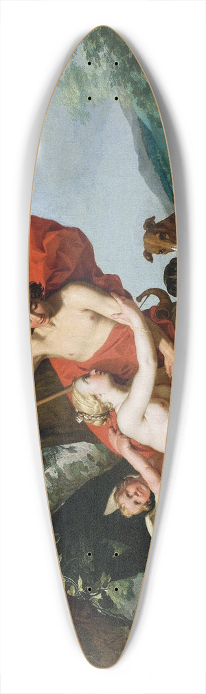 Abraham Bloemaert - Venus and Adonis 39.3 inch art pintail longboard deck