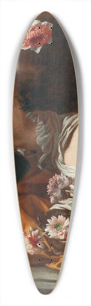 Abraham Brueghel - A Young Woman Taking A Flower From A Vase 39.3 inch art pintail longboard deck