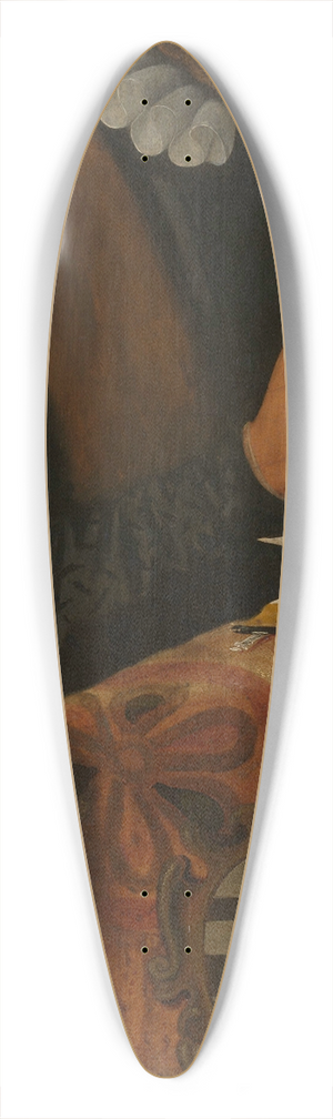 Abraham de Rijcke - Lodewijk Clarys 39.3 inch art pintail longboard deck
