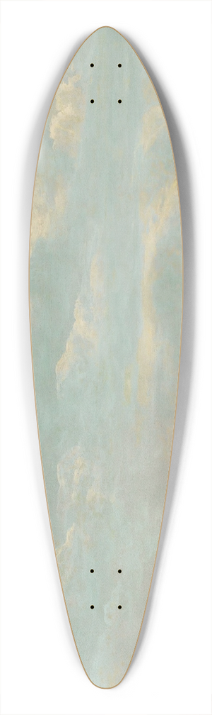 Abraham de Verwer - View of Parisfrom thePont-royalwith the Grande galerie du Louvre, the Pont-Neuf and the Nesle tower 39.3 inch art pintail longboard deck