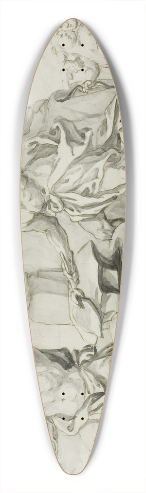 Abraham Drentwett the Elder - Vulcan Making Arms for Achilles, while Venus and Cupid Look On 39.3 inch art pintail longboard deck