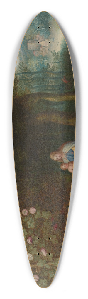 Abraham Govaerts - The Virgin and Child in a wooded landscape 39.3 inch art pintail longboard deck
