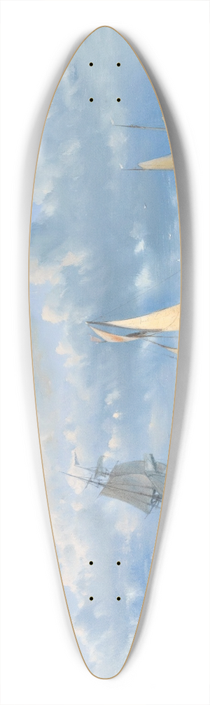 Abraham Hulk - Setting out to sea 39.3 inch art pintail longboard deck
