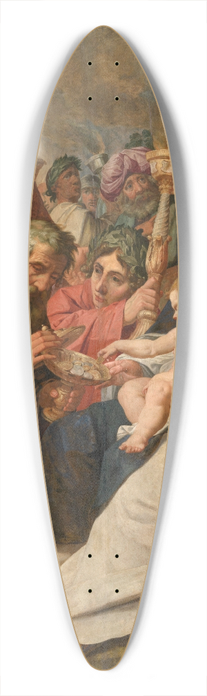 Abraham Janssens - The Adoration of the Magi 39.3 inch art pintail longboard deck