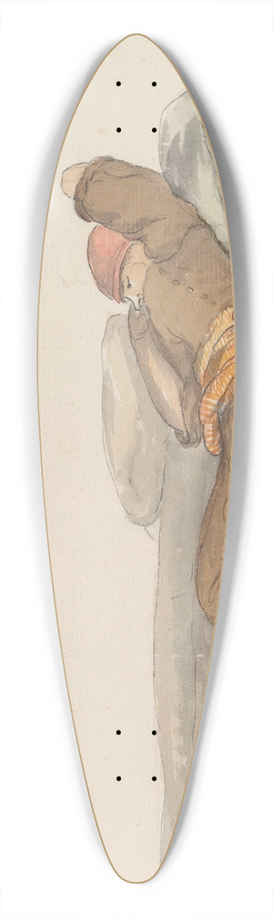 Abraham-Louis-Rodolphe Ducros - Klederdrachten van eiland Gozo. 39.3 inch art pintail longboard deck