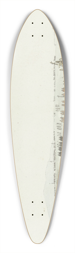 Abraham-Louis-Rodolphe Ducros - Processie in de omgeving van Cerignola 39.3 inch art pintail longboard deck