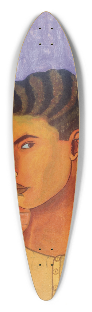 Abraham ngel - Self-Portrait 39.3 inch art pintail longboard deck