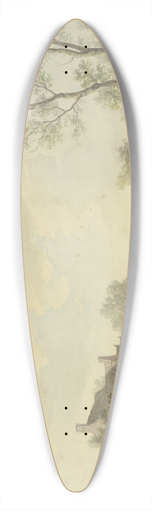 Abraham Teerlink - An einem Weg bei Bauernhusern vier Khe 39.3 inch art pintail longboard deck
