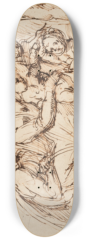 Baccio Bandinelli - The Holy Family with Saint John the Baptist 8.25 inch art skate deck