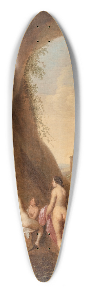 Abraham van Cuylenborch - Nymphs in a grotto by a ruined statue 39.3 inch art pintail longboard deck
