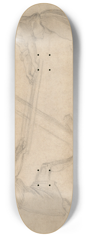 Baccio Bandinelli - Two men sawing a plank 8.25 inch art skate deck