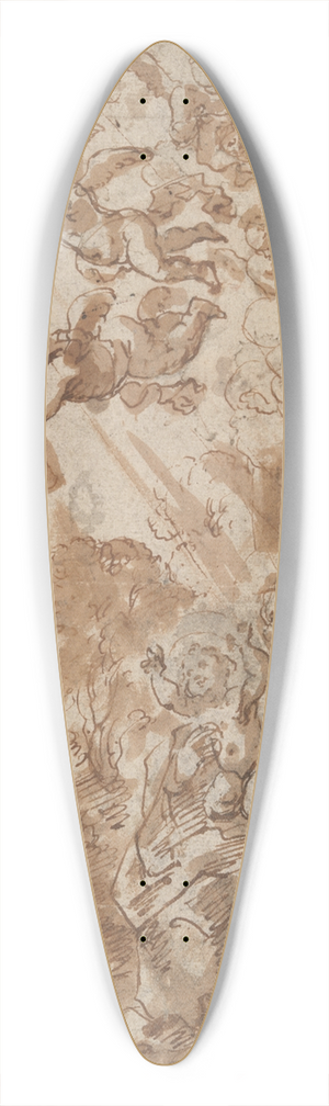 Abraham van Diepenbeeck - Madonna in Vision of Instruments of thePassion 39.3 inch art pintail longboard deck