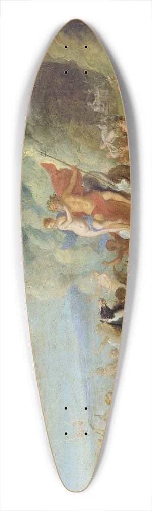 Abraham van Diepenbeeck - Neptune and Amphitrite 39.3 inch art pintail longboard deck