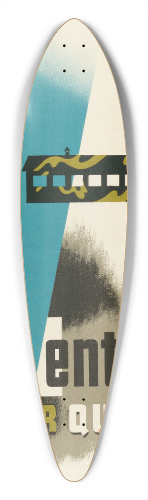 Abram Games - Ventilate Your Quarters 39.3 inch art pintail longboard deck