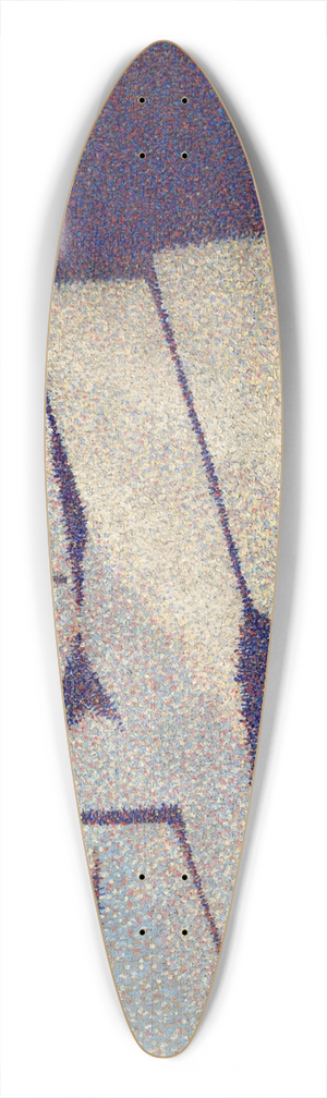 Achille Laug - La route (The Road) 39.3 inch art pintail longboard deck