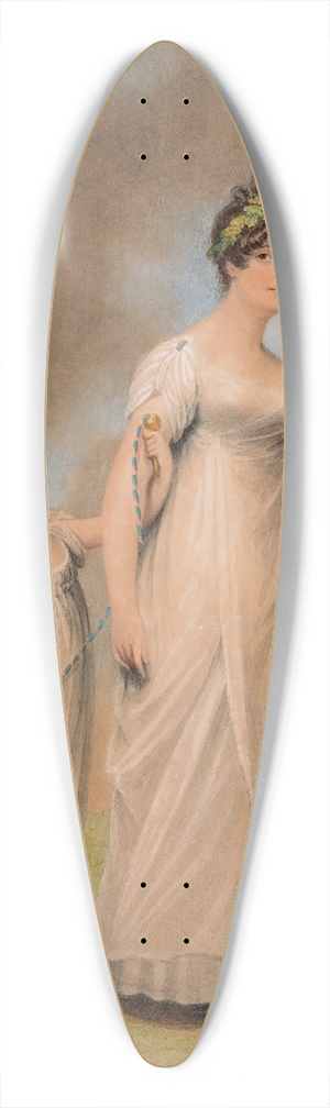 Adam Buck - Portrait of a Mother and Child 39.3 inch art pintail longboard deck