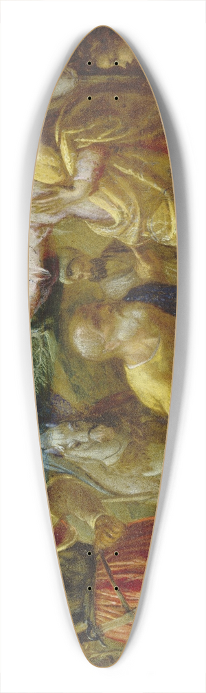 Adam Elsheimer - The Questioning of the Jew 39.3 inch art pintail longboard deck
