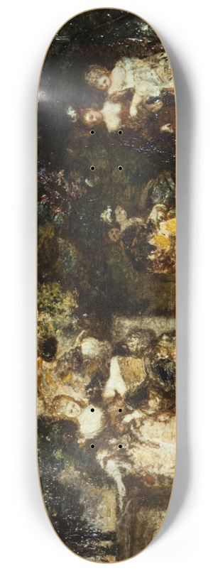 Adolphe Monticelli - Garden Party 8.25 inch art skate deck