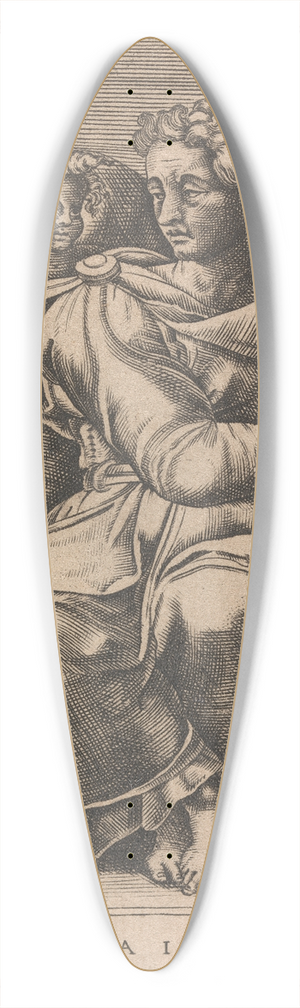 Adamo Scultori - The Prophet Isaiah 39.3 inch art pintail longboard deck