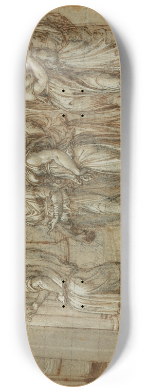 Baldassare Peruzzi - Odysseus and the Daughters of Lycomedes 8.25 inch art skate deck Baldassare Peruzzi - Odysseus and the Daughters of Lycomedes 8.25 inch art skate deck