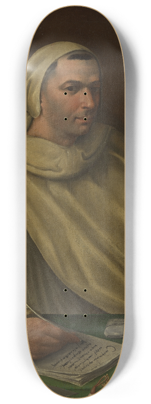 Baldassare Peruzzi - Portrait of an Olivetan Monk 8.25 inch art skate deck